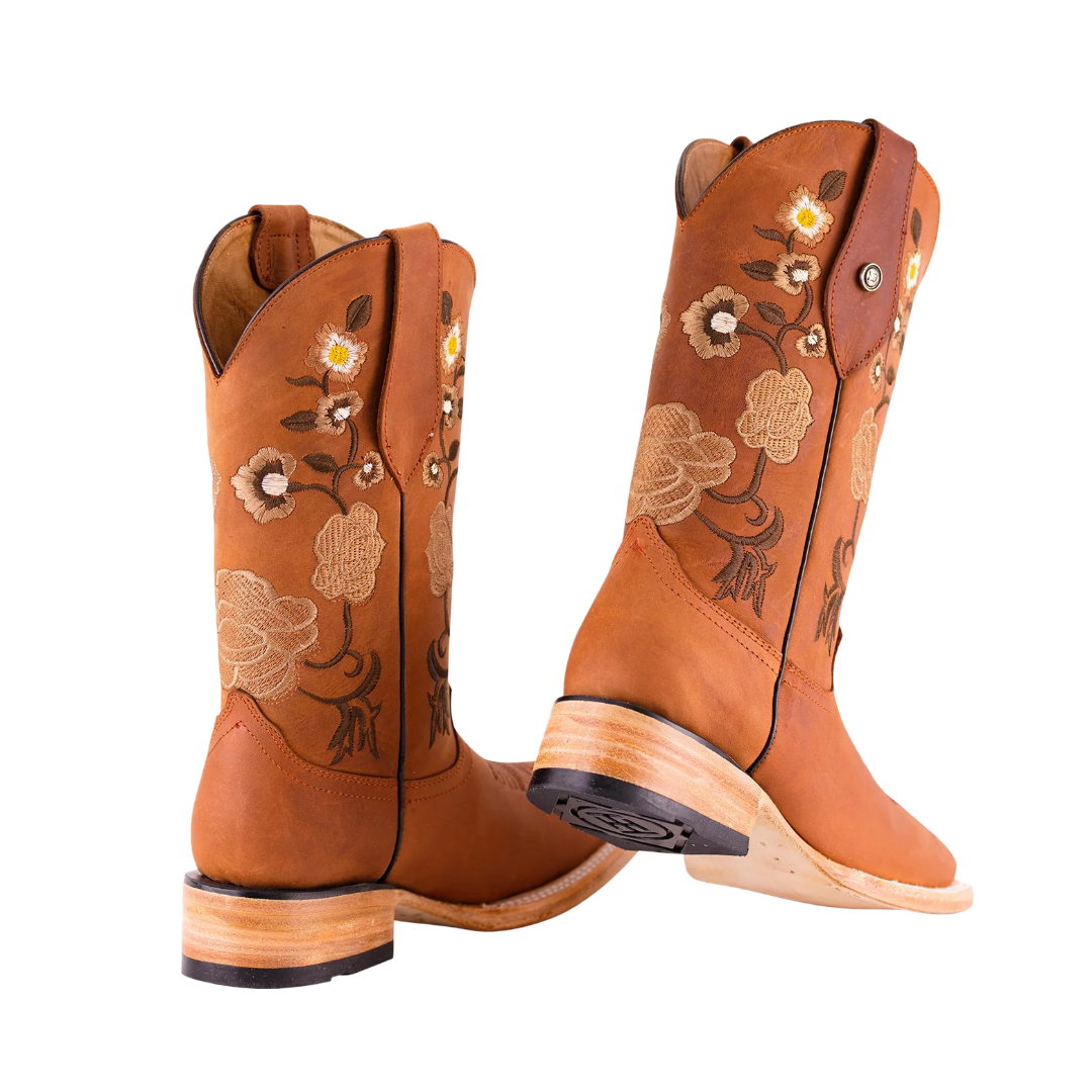 Bota Horsag Bulldog de Cuero Crazy Bronce