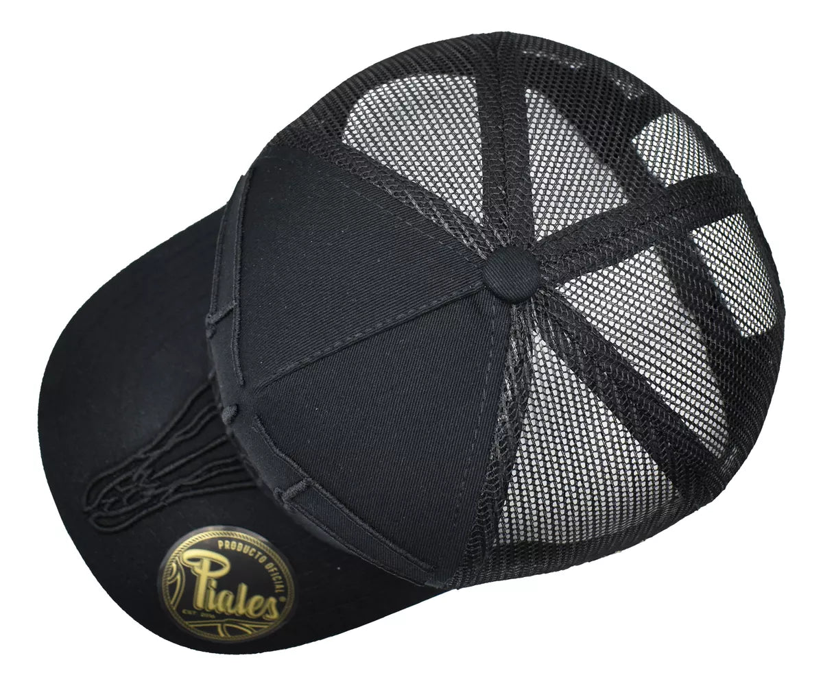 Gorra Piales Cráneo Western Negro