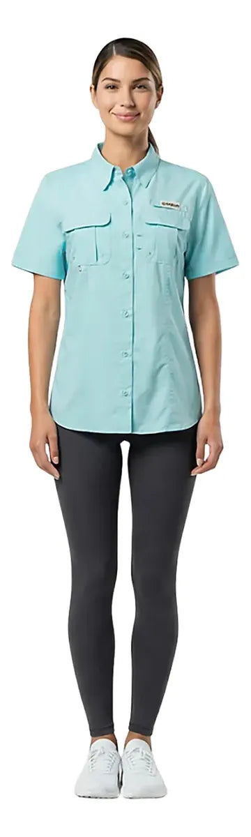 Camisa Magellan Dama Manga Corta Color Water Ballet
