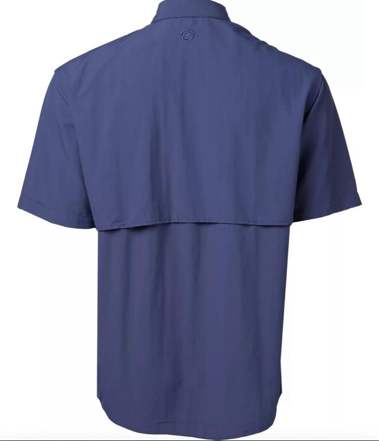 Camisa de Hombre Magellan Laguna Madre Manga Corta Color Grey Blue