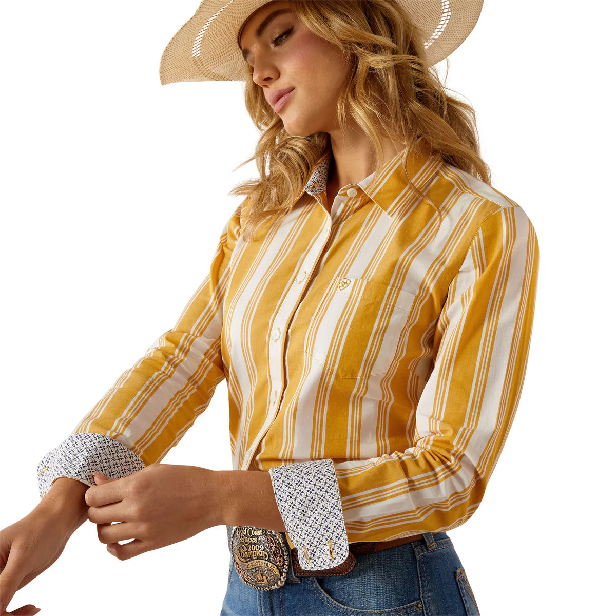Camisa Ariat Manga Larga Mujer Kirby Stretch Nugget