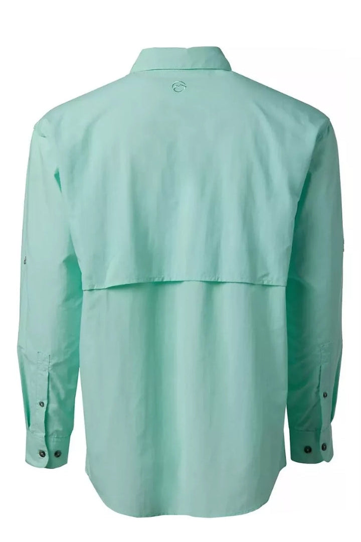 Camisa de Hombre Magellan Laguna Madre Manga Larga Color Beach Glass