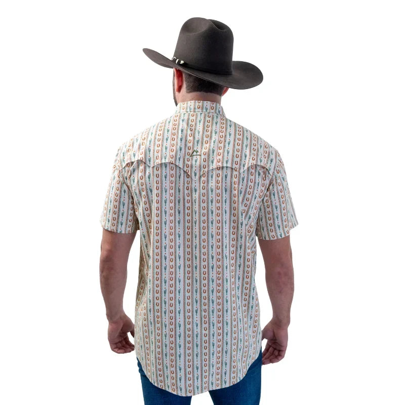Camisa Denver caballero con estampado cactus y herradura