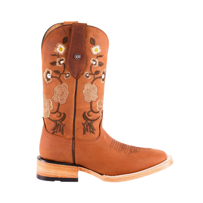 Bota Horsag Bulldog de Cuero Crazy Bronce