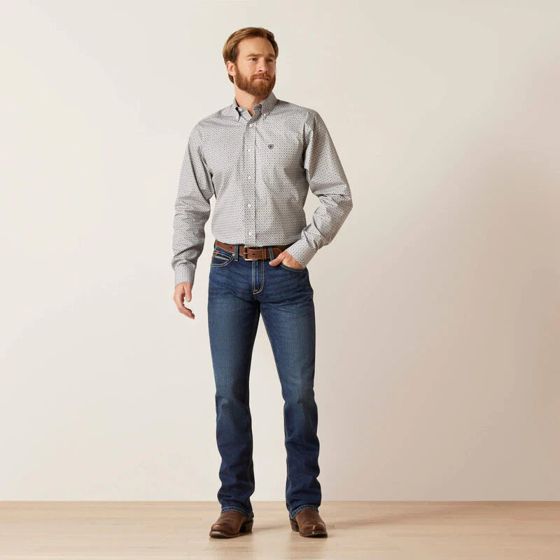 Camisa Ariat Wrinkle Free Val Fitted Manga Larga Caballero