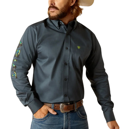 Camisa Manga Larga Caballero Ariat Team Logo Twill FTD #10048718
