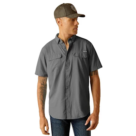 Camisa Ariat VentTEK Outbound Gris Corte Clásico