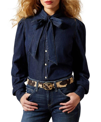 Camisa vaquera Ariat Manga larga para mujer con botones a presión #10070406