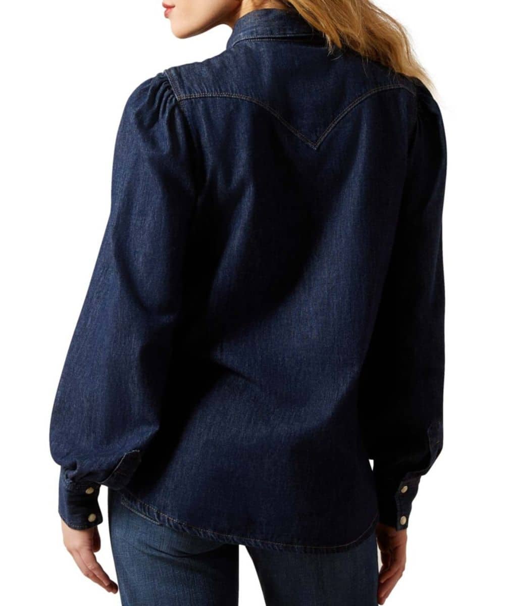 Camisa vaquera Ariat Manga larga para mujer con botones a presión #10070406