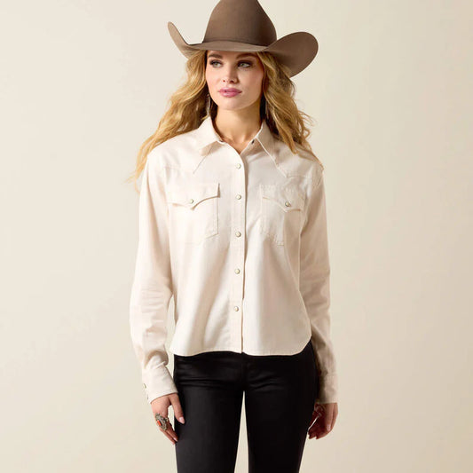 Camisa Ariat Manga larga Mujer Asheville con botones a presión