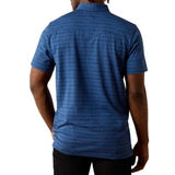 Camisa manga corta Ariat para caballero con estampado azul 10071407