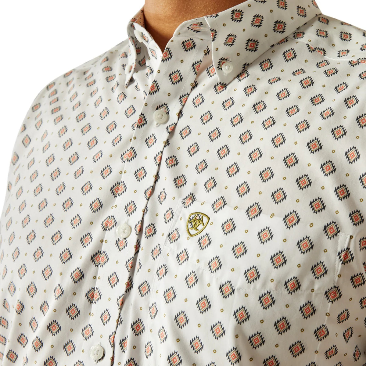 Camisa manga corta Ariat para caballero Classic Fit resistente a las arrugas 10058742