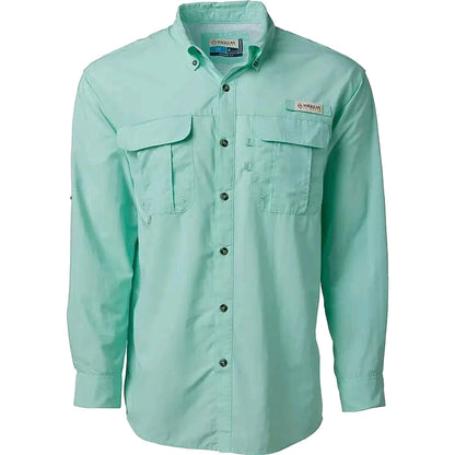 Camisa de Hombre Magellan Laguna Madre Manga Larga Color Beach Glass