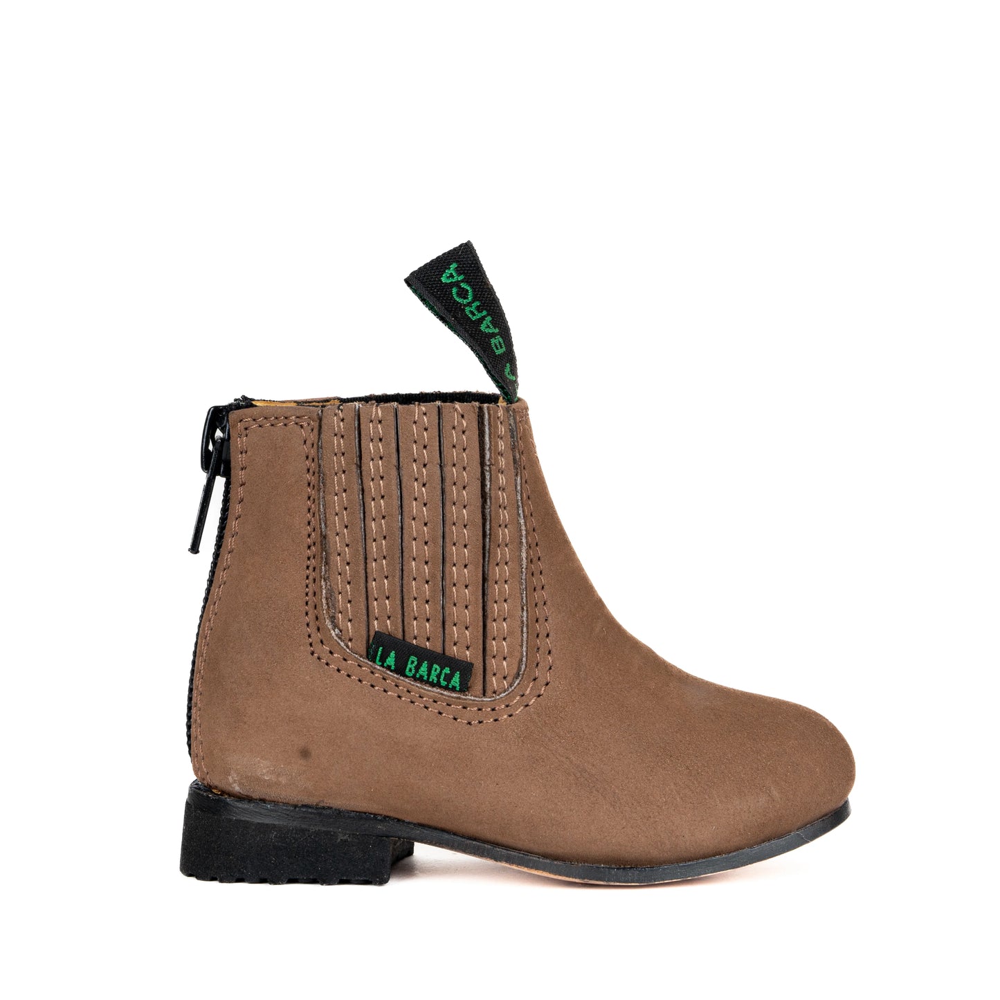 Botín La Barca 111 Suela de Cuero BK Topo Bebé