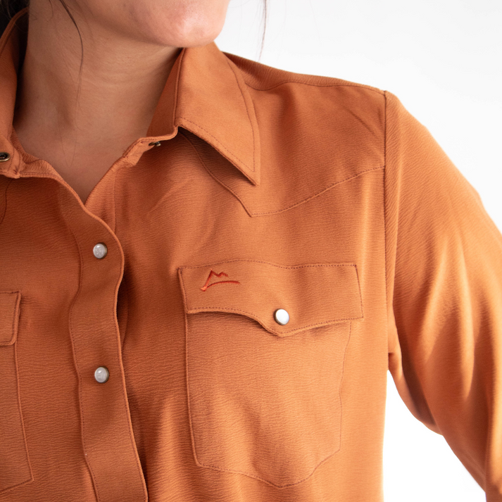 Camisa Vaquera Icy Denver Lisa Durazno CM113