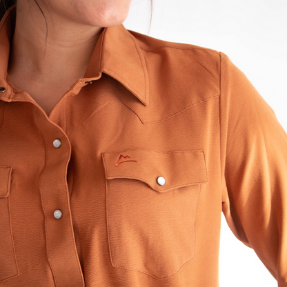 Camisa Vaquera Icy Denver Lisa Durazno CM113