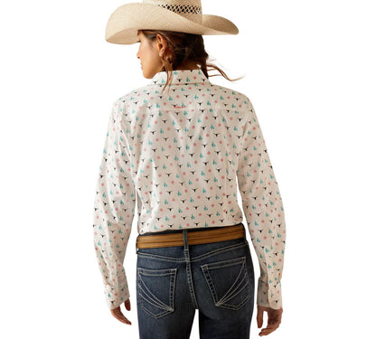 Camisa Ariat Libre De Arrugas Kirby Stretch