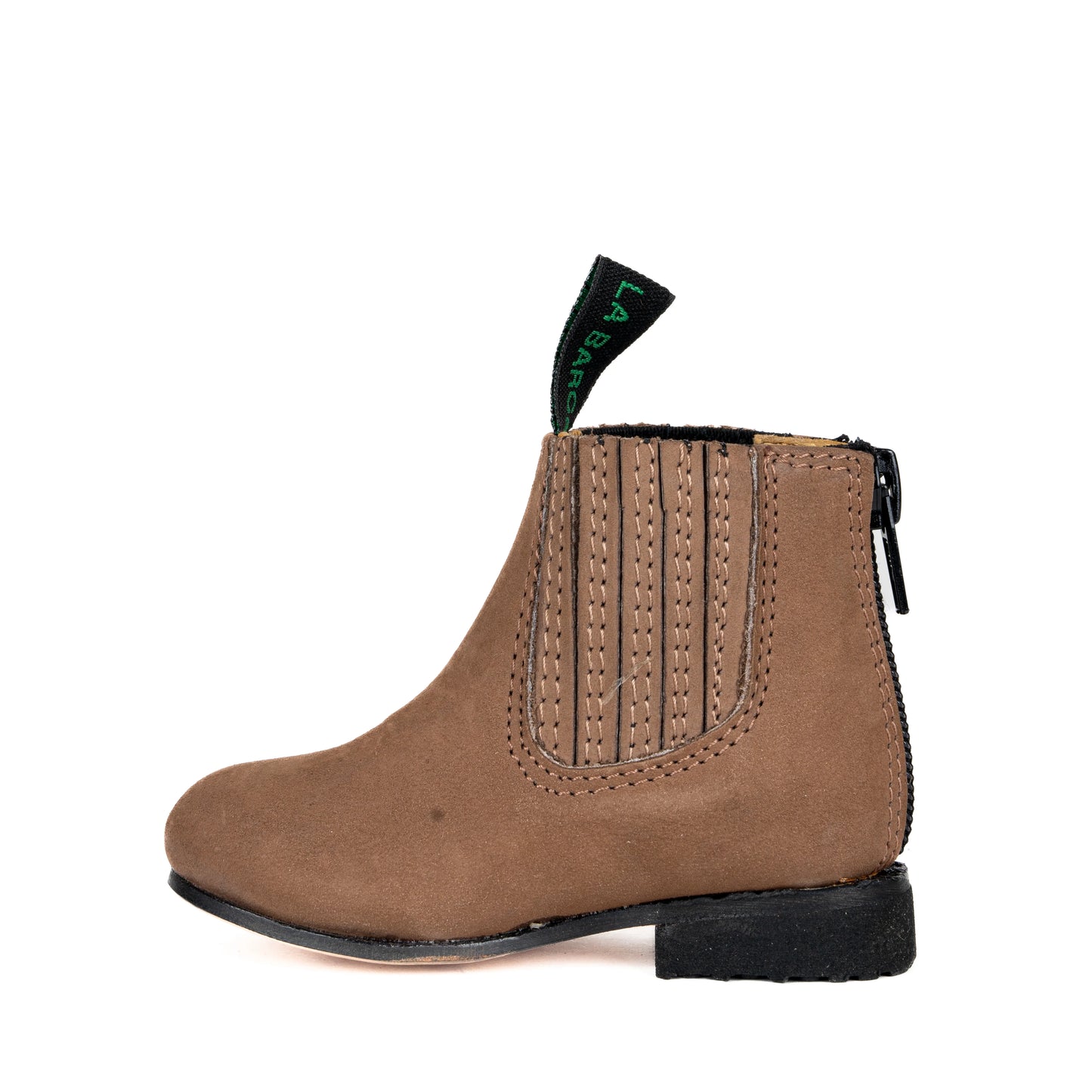 Botín La Barca 111 Suela de Cuero BK Topo Bebé