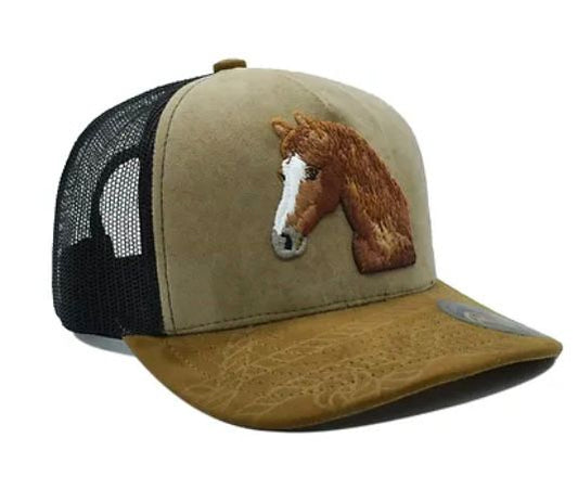 Gorra Piales Caballo Arena Negro