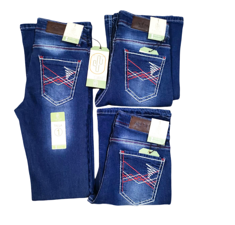 Pantalon de mezclilla Cactus Branda para Dama corte acampanado