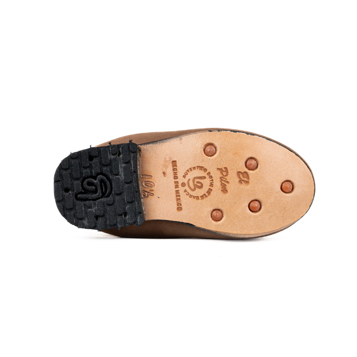 Botín La Barca 111 Suela de Cuero BK Topo Bebé