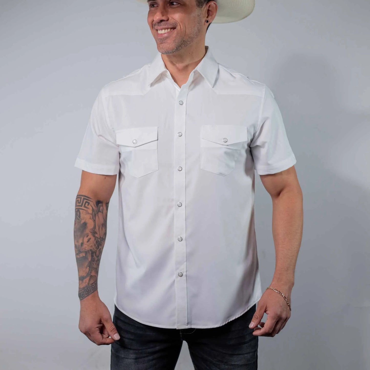 Camisa McAllen Color Blanco Caballero