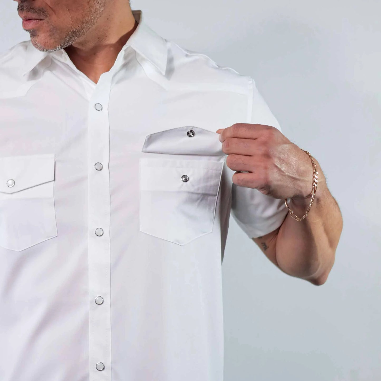Camisa McAllen Color Blanco Caballero