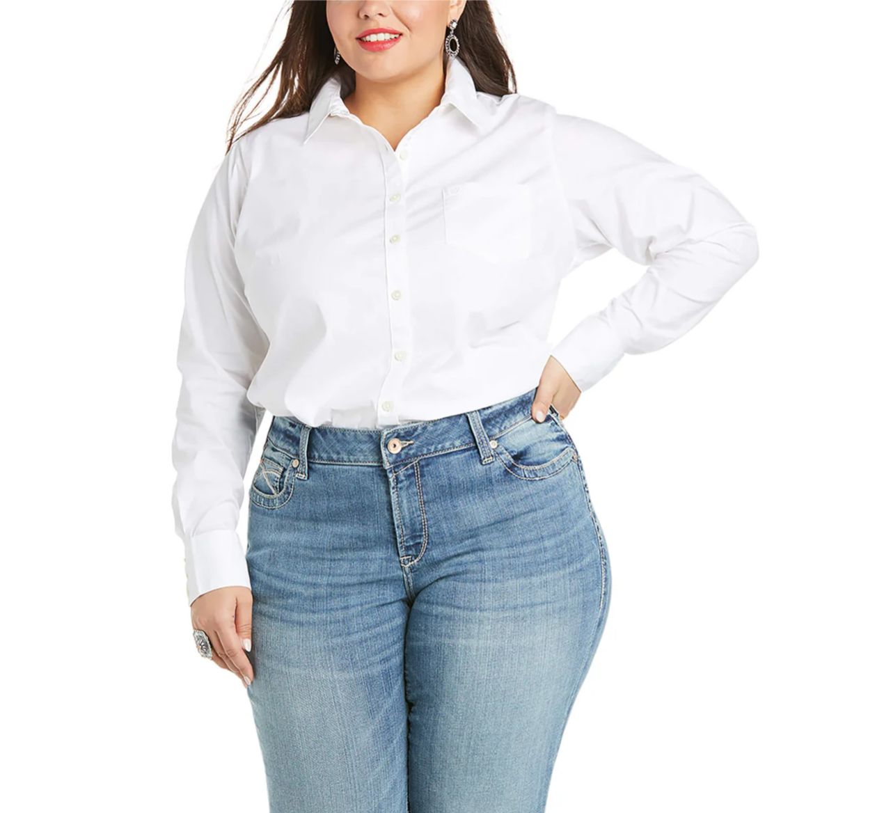 Camisa Ariat Kirby Stretch Blanco