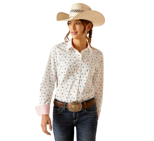 Camisa Ariat Libre De Arrugas Kirby Stretch