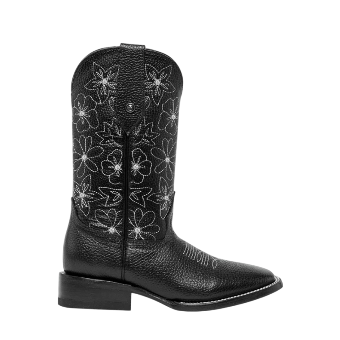 Bota Horsag bulldog flores/piedras floter negro
