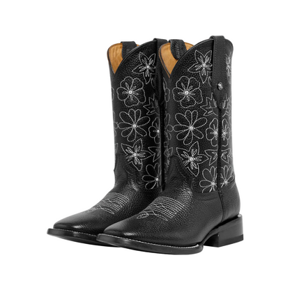 Bota Horsag bulldog flores/piedras floter negro
