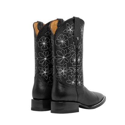 Bota Horsag bulldog flores/piedras floter negro