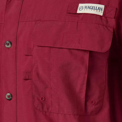 Camisa Magellan Hombre Manga Corta Roja