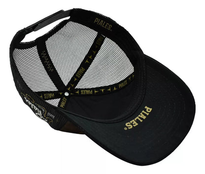 Gorra Piales Suertes Charras Pieles Cafe/Negro