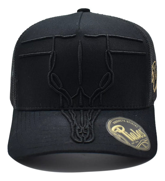 Gorra Piales Cráneo Western Negro