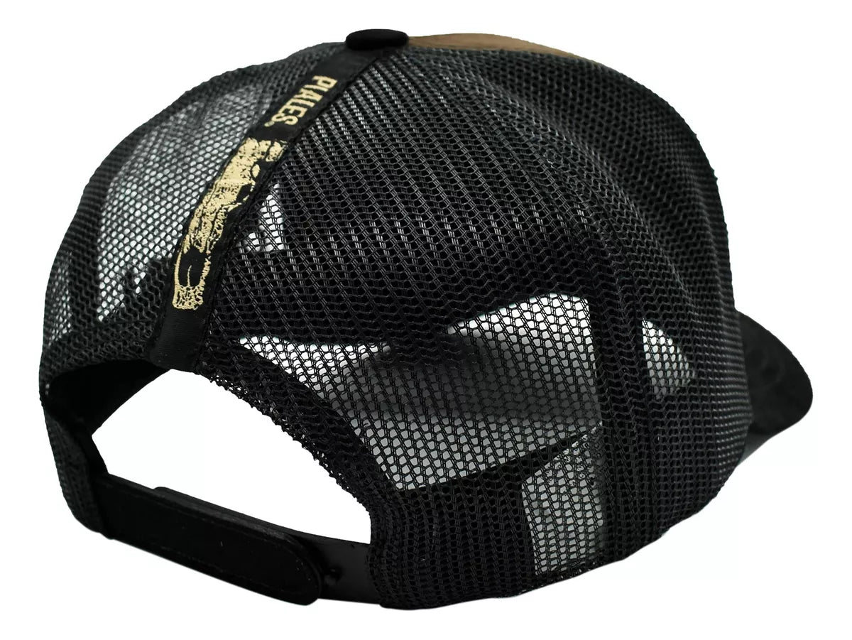 Gorra Piales Suertes Charras Pieles Cafe/Negro
