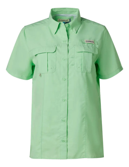 Camisa Magellan Dama Manga Corta Color Green Ash
