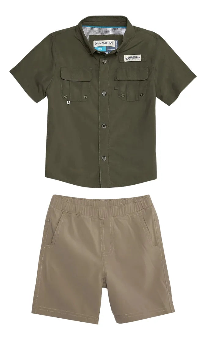 Conjunto Magellan Niño Camisa Y Short Solar