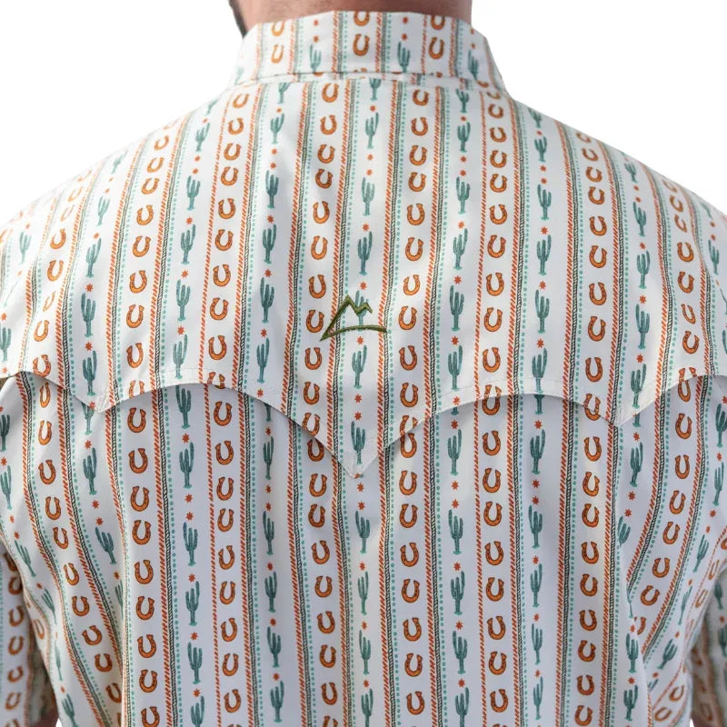 Camisa Denver caballero con estampado cactus y herradura