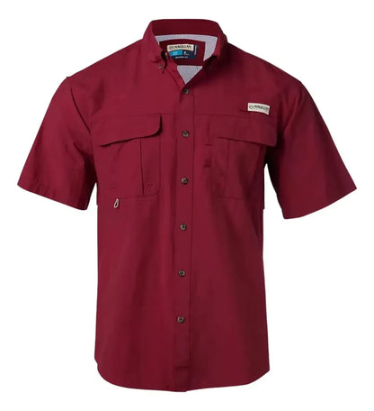 Camisa Magellan Hombre Manga Corta Roja