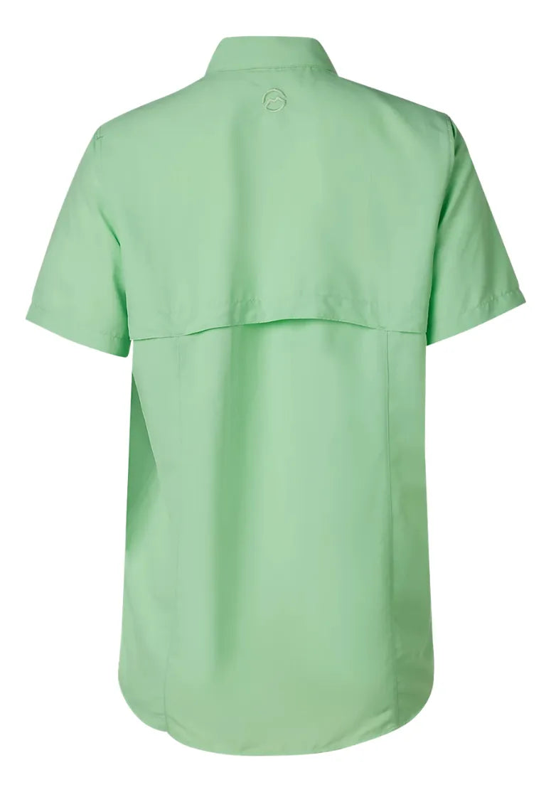 Camisa Magellan Dama Manga Corta Color Green Ash