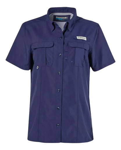 Camisa Magellan Dama Manga Corta Color Azul Marino