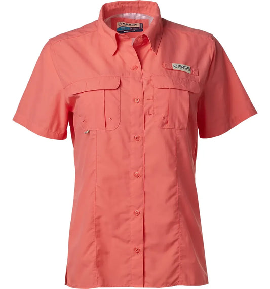 Camisa Magellan Manga Corta Mujer Color Coral