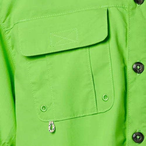 Camisa Magellan Niño Manga Corta Verde Limon