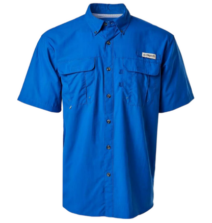 Camisa de Hombre Magellan Laguna Madre Manga Corta Color Azul Rey