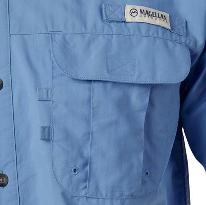 Camisa de Hombre Magellan Laguna Madre Manga Corta Color Celeste