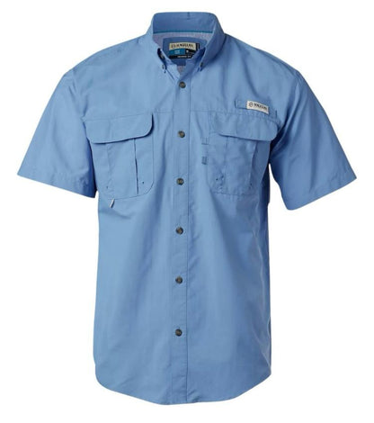 Camisa de Hombre Magellan Laguna Madre Manga Corta Color Celeste
