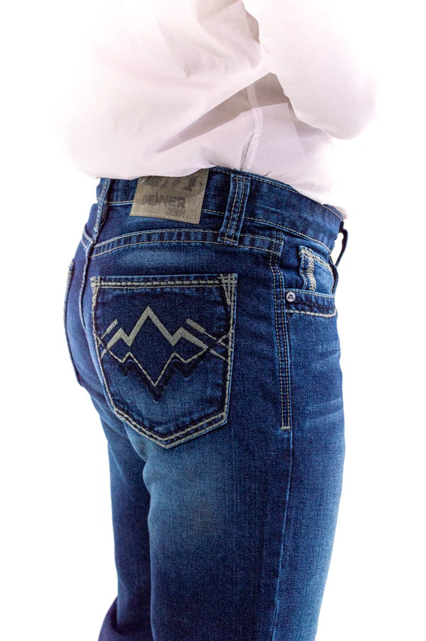 Pantalón Denver Vaquero Caballero Spandex Gris/Marino JH007