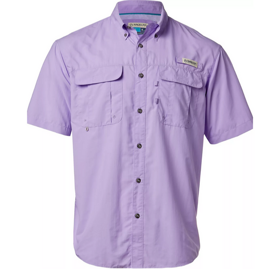 Camisa Magellan Manga Corta Paisley Purple