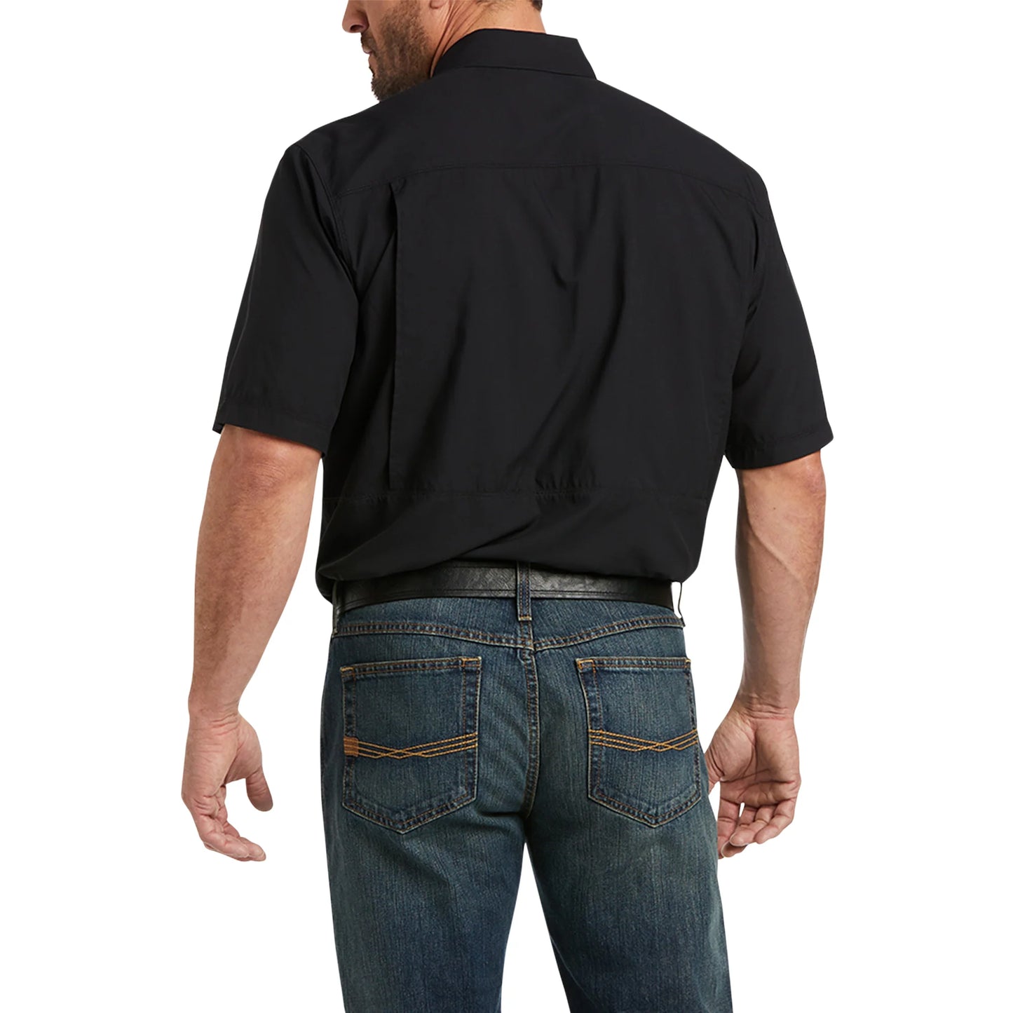 Camisa Ariat VentTEK Outbound Negro Corte Clásico